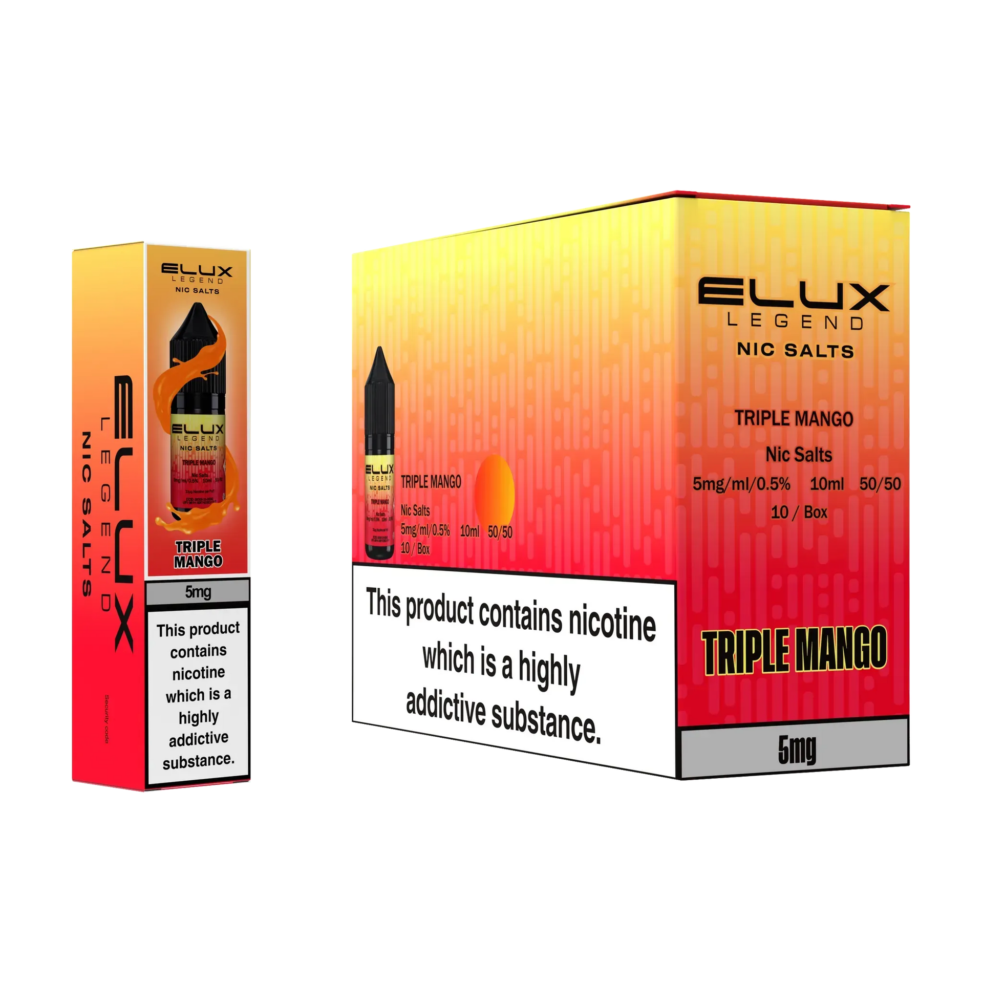 Elux Nic Salts 5mg | 10 PACK - Discount Vapes